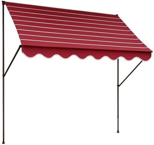 ANGERER Klemmmarkise Exklusiv Bordeaux, 400 cm