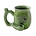 Premium Roast and Toast Novelty Mug Green with Black Print, Ceramic Coffee Mug