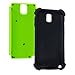 Galaxy Note 3, iSee Case (TM) Heavy Duty Dual Layer Hybrid Protective Cover Case for Samsung Galaxy Note 3 (Black on Green)