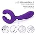G-Spot Rabbit 3 Motors Dildo Vibrator Adult Toys - Adorime Silicone Waterproof Clitoris Vagina Penis Stimulator Massager Sex Things for Men, Women & Couples (Purple)