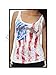 Harley-Davidson Womens Starry Eyed US Flag Pattern Burnout with Studs White Tank