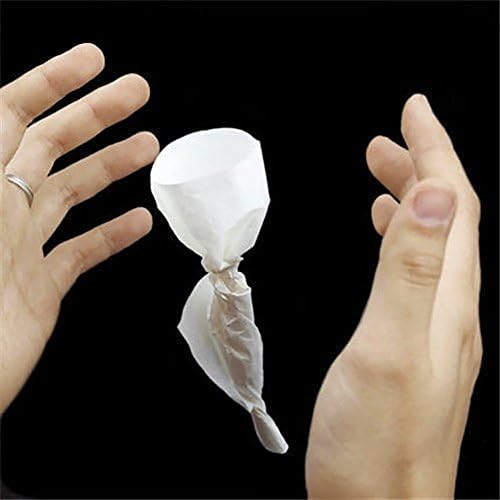 Saully 10PCS Magic Stage Props Fire Flame to Rose Paper 20X25cm