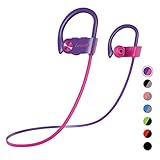 Bluetooth Headphones, Letsfit Wireless Headphones, IPX7 Waterproof Sports Earphones Gym Running, HD Stereo Headset w/Mic, 8 Hours Battery Noise Cancelling Bluetooth Earbuds