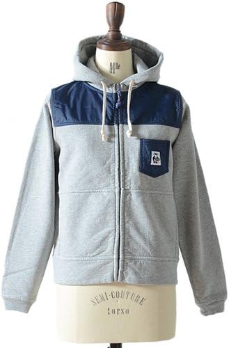 Amazon Chums チャムス ジップパーカー Hybrid Zip Parka Ch10 0535 ハイブリッド ジップアップ スウェット パーカー スウェット スエットパーカー レディース 正規取扱品 L 1 H Grey Navy トレーナー パーカー 通販