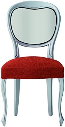Eysa Polyester Acrylic Elastomer Elastic Dining Chair Covers, Pack of 2, Orange