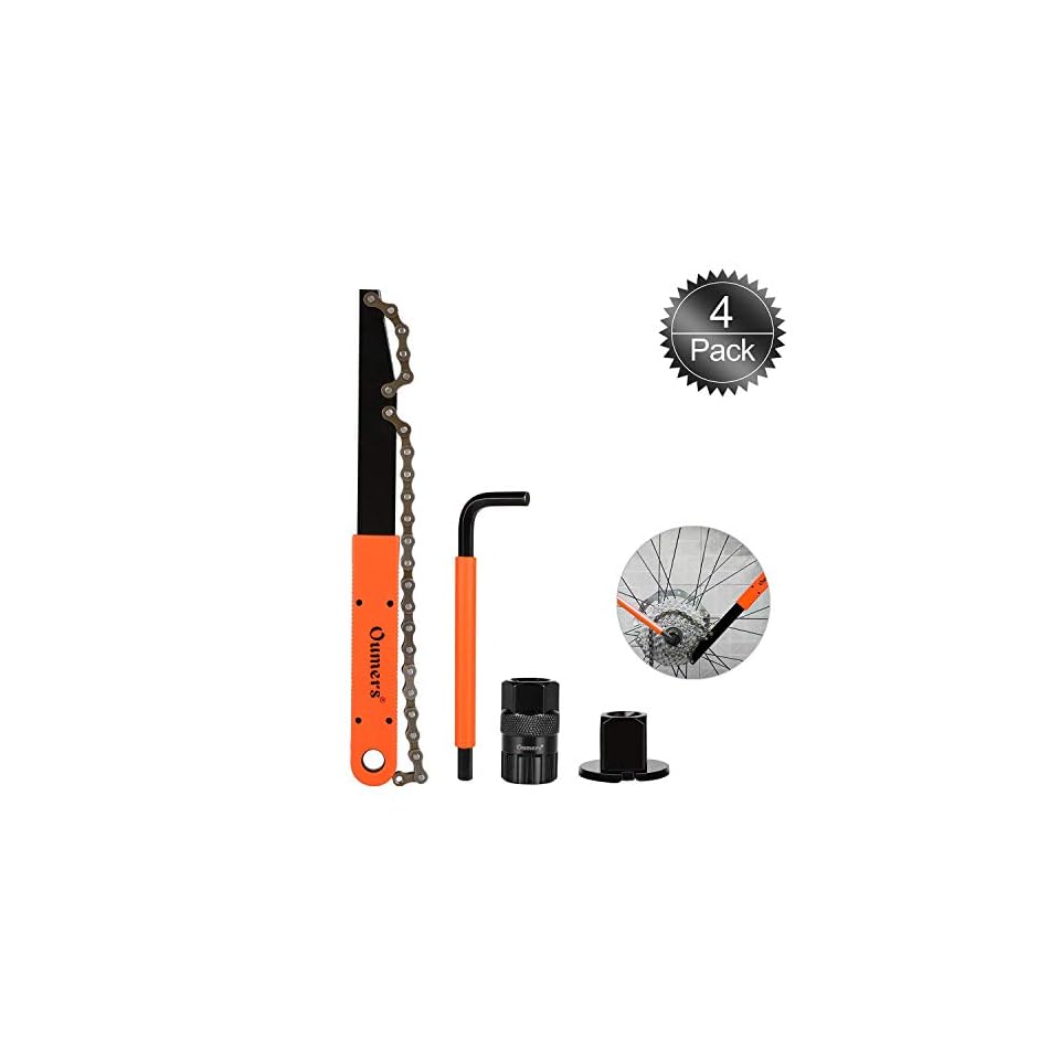 Bike Cassette Removal Tool with Chain whip and Auxiliary Wrench Bicycle