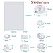AUSTOR 360 Pieces Bumper Pads Clear Rubber Feet 9 Sizes