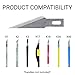 Excel Blades #11 Replacement Hobby Blade - 5 Pack - American Made Carbon Steel Craft Knife Blades