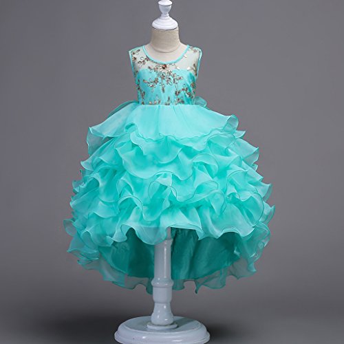 VERNASSA Girl Dress Kids Ruffles Lace Party Wedding Dresses Girl Birthday Party