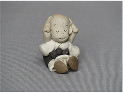 Amazon Co Jp 人形置物 小坊主 なむなむ 3 8xｈ4 3cｍ 細川智晴作 1コ トムソン箱入 料亭 和食器 業務用 飲食店 ホーム キッチン