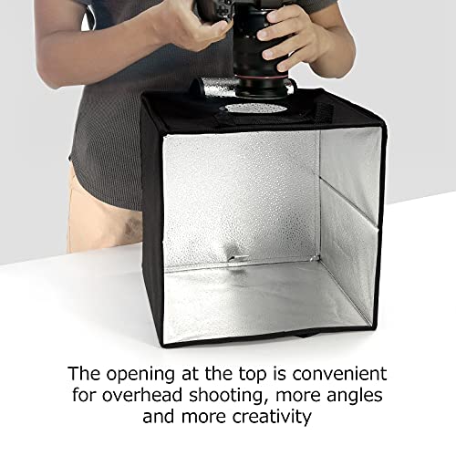 Shywall Portable Photo Light Box，12” x 12” 10 Gears Light Level Mini Photo Studio Box Foldable Product Photography Light Tent kit for External Photography, Small Handicrafts