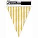 12ft Yellow Striped Pennant Banner