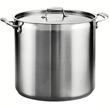 Tramontina 80120/003DS Gourmet Stainless Steel Covered Stock Pot, 24-Quart