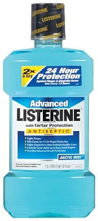 Listerine advanced antiseptic mouthwash with tartar protection Arctic mint (312547429351)