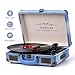 Vinyl Record Player, dodocool Vintage Turntable 3-Speed with Blue Tooth, Built in 2 Stereo Speakers, Vinyl to MP3 Converting/ RCA Line Out/ AUX / USB/ SD Input - Jean Style