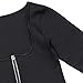 Women Sauna Suit Waist Trainer Neoprene Shirt for Sport Workout Corset Hot Body Shaper Top (XL, Black#2 long sleeves)