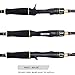 TROUTBOY Fishing Rod, 36 Ton Carbon Fiber, Fuji O-Ring Line Guides, EVA Fore Grip Ultra Light Fishing Pole for Casting Spinning Fishing