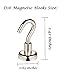 Magnetic Hooks, Makone 12 Pound Heavy Duty Neodymium Hanging Mighty Magnetic Hooks D16 (10 Packs)