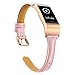 TOYOUTHS Leather Bands Compatible Fitbit Charge 2 Bands, Slim Classic Genuine Replacement Accessories Strap for Women Men Large Small