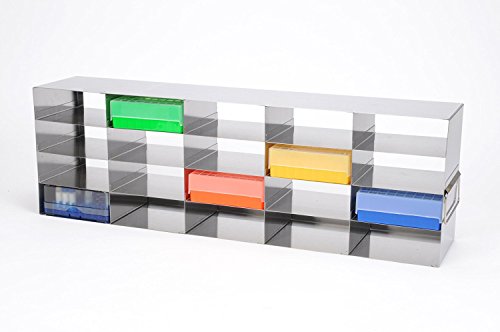 Click Here to See More Images Heathrow Scientific HS2862HB True North 5x4 Upright Freezer Rack, Stainless Steel, 2