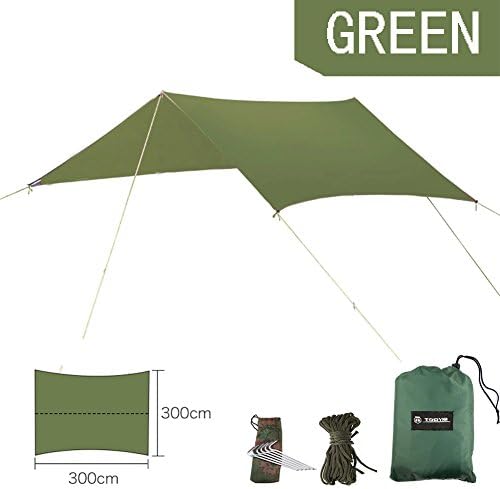 Hammock Tarp TODYM Waterproof Lightweight Rainfly Shelter Ripstop Nylon Sunshade Camping Shelter Tent Tarp Essential Survival Gear Easy to Setup