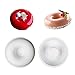 Hewnda 1-Pack Round Silicone Donut Mould - Chocolate Mousse Mould - DIY Decorative Baking Tray - Baking Tools Cake Decorating Plate（White)