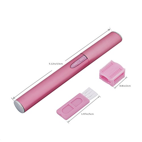 CNAIER Eyebrow Trimmer for Women, Facial Hair Trimmer Eyebrow Razor with Eyebrow Removal Attachments, Dry Use, Battery-Operated - Thumbnail 5