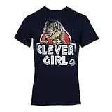 Jurassic Park Clever Girl Velociraptor T-Shirt - Navy