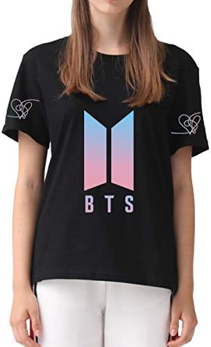 DealRight BTS Love Yourself T Shirt Short Sleeve Jungkook Suga JIN Jimin J-Hope V RM Kpop Tee Crew Neck T-Shirts