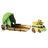 Teenage Mutant Ninja Turtles T-Machines Turtle Shell Launcher with Michelangelo in Classic Party Wagon Vehicle