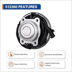 PAROD 512360 Rear Wheel Hub and Bearing Assembly