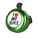Bicycle Bell Aluminum Bike Bell Ring - ' I Like My Bike' Bike Horn of Mountain Bike Road Bike Exercise Bike Accessories for Adults Men Women Kids Girls Boys Bikes - Green