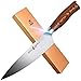 TUO Chef Knife, 8 inch Sharp Kitchen Knife with Pakkawood Handle, High Carbon Steel, Professional for Chopping & Dicing, Gift Box - Fiery Phoenix Series