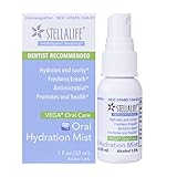 StellaLife VEGA Oral Hydration Mist: Dry Mouth Relief, Natural Daily Dental Hygiene for Healthy Gums, Fresh Breath, Mint Taste, Antimicrobial, Xylitol, Advanced, Organic, Gluten-Free, Nontoxic, Vegan