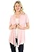 Pastel by Vivienne Women's Short Sleeve Open Front Vest