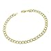 Pori Jewelers 14K Yellow Gold 4MM Cuban Chain Bracelet - 8 Inches- Multiple Colors Available- Made in Italy