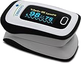 Innovo INV-430J Fingertip Pulse Oximeter Oximetry Blood Oxygen Saturation Monitor with silicon cover, batteries and lanyard *FDA approved*