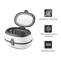 YXFYXF Ultrasonic Cleaner, 600mL Professional Jewellery Cleaner Ultra Sonic Bath with Cleaning Basket - Stainless Steel Tank Digital Timer for Jewelry Pendant Glasses Watch Metal Coins Denture