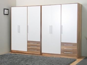 2 X 6 Peru Linen Closet Wardrobe Bedroom Cupboard Walnut 6