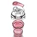 SimpleHH 27oz Tritan Fruit Infuser Water Bottle w/ Included Phone Ring Stand, Pink
