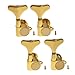 1set of 2R2L Guitar Bass Tuner Machine Heads Tuning Pegs Gold (A1642)