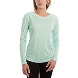 Vapor Apparel Women's UPF 50+ Solar Performance Long Sleeve T-Shirt Medium Seagrass