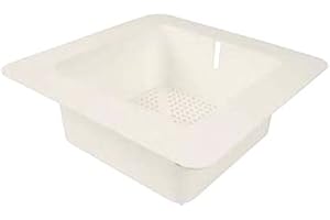 FRANKLIN MACHINE PRODUCTS Plastic Bar / Floor Sink Basket w/ Flange, 12" Sq