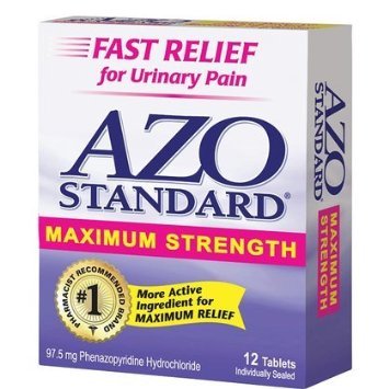 Urinary Pain Relief, Maximum Strength AZO 12 Tabs