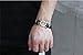 Gyand 2 PCS Stainless Steel Music Note Symbol Bead Leather Couple Bracelet Cuff,Black and Brown