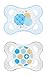 MAM Trends Silicone Orthodontic Pacifier, Boy, 0-6 Months, 2-Count