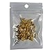 RUBYCA 100 Sets 10MM Gold Color Bullet Cone Spike and Stud Metal Screw Back for DIY Leather-Craft