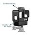 Artman Protective Housing Case Vlogging Frame Cage Mount with Microphone Cold Shoe Adapter Compatible for GoPro 7 6 5, Action Camera Accessories