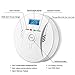 Combination Smoke and Carbon Monoxide Detector Alarm Digital Display for Travel Home Bedroom and Kitchen 9V Battery Operated