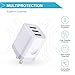 Charger Brick, 2Pack Multi 3-Port Travel Wall Charger 3.1A USB Plug Power Adapter Charging Cube Box Base Compatible with iPhone 12 Pro Max/11 Pro Max/X 8 7 6 Plus,Samsung Galaxy Note 20/10+/9 S20 S21